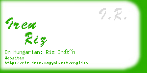 iren riz business card